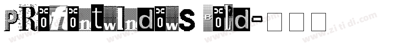 ProFontWindows Bold字体转换